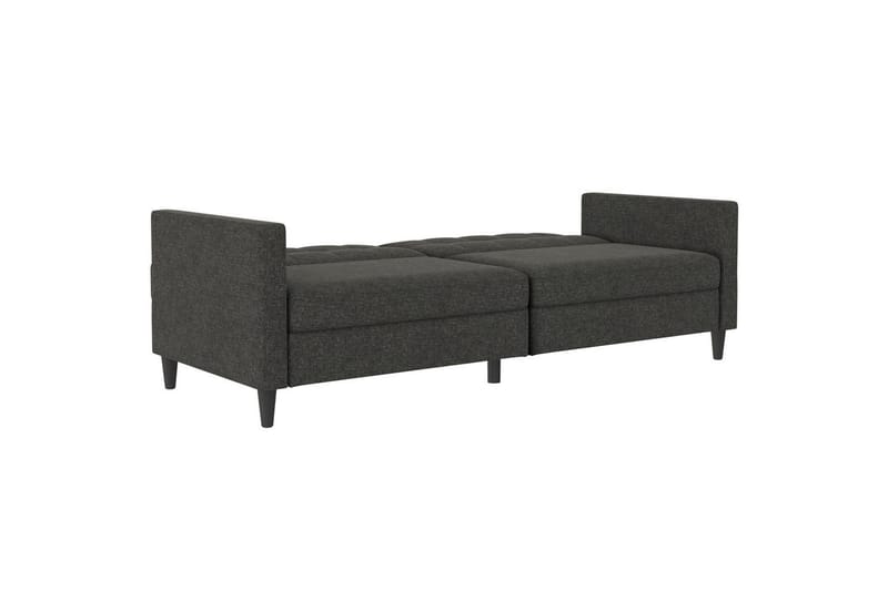 Sovesofa Hartford 203x83x82 cm, Antracit, Linnedstoflook (100% Polyester - 203x83x82 cm, Antracit, Linnedstoflook (100% Polyester - Møbler - Sofaer - Sovesofaer