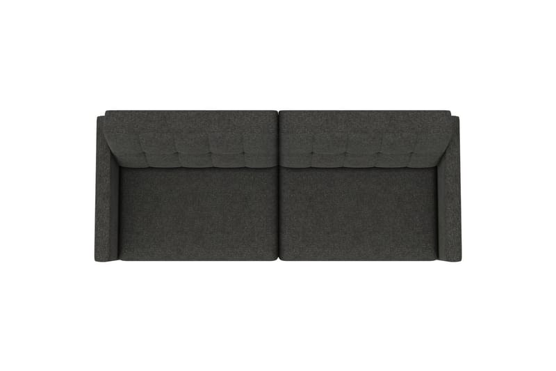 Sovesofa Hartford 203x83x82 cm, Antracit, Linnedstoflook (100% Polyester - 203x83x82 cm, Antracit, Linnedstoflook (100% Polyester - Møbler - Sofaer - Sovesofaer