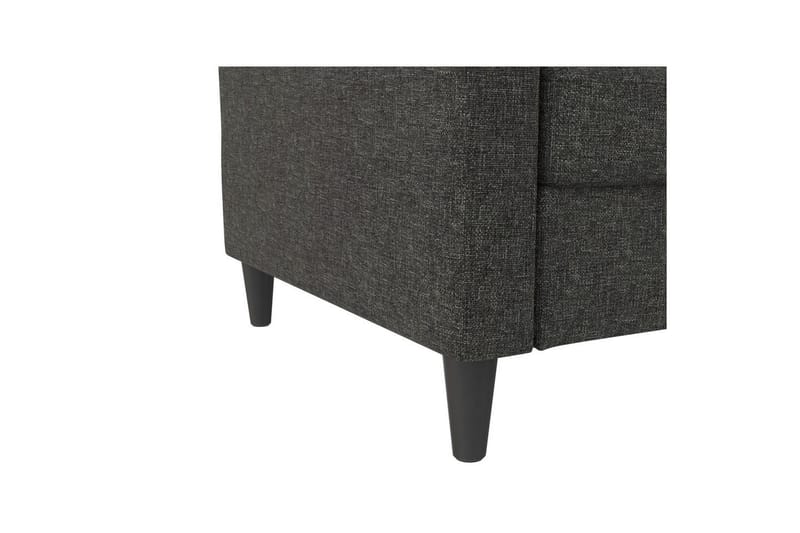 Sovesofa Hartford 203x83x82 cm, Antracit, Linnedstoflook (100% Polyester - 203x83x82 cm, Antracit, Linnedstoflook (100% Polyester - Møbler - Sofaer - Sovesofaer