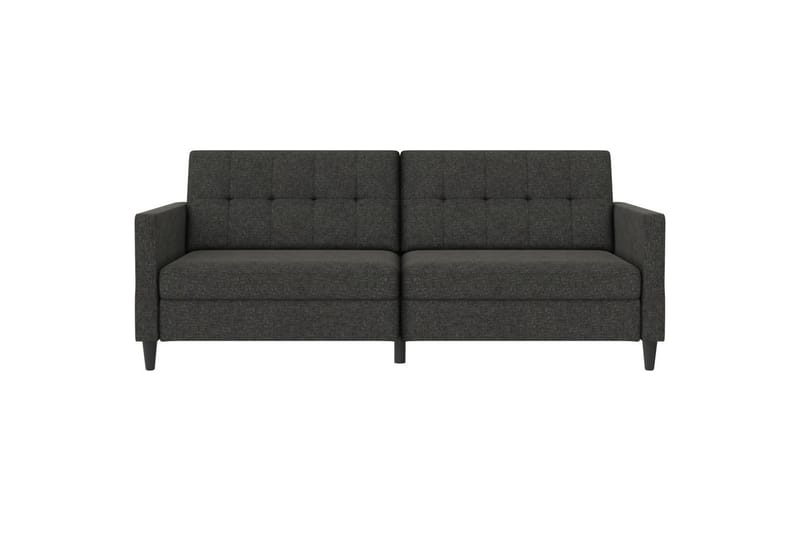 Sovesofa Hartford 203x83x82 cm, Antracit, Linnedstoflook (100% Polyester - 203x83x82 cm, Antracit, Linnedstoflook (100% Polyester - Møbler - Sofaer - Sovesofaer