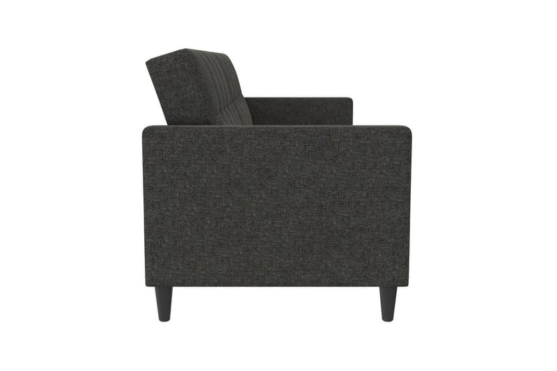 Sovesofa Hartford 203x83x82 cm, Antracit, Linnedstoflook (100% Polyester - 203x83x82 cm, Antracit, Linnedstoflook (100% Polyester - Møbler - Sofaer - Sovesofaer