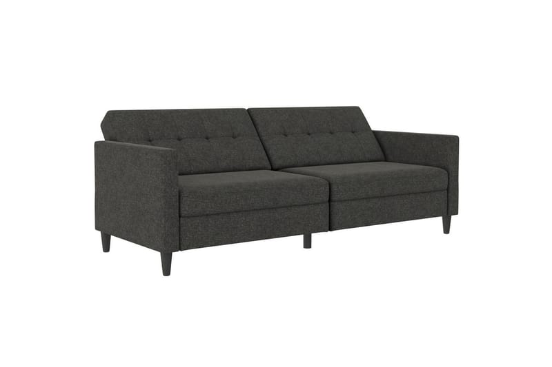 Sovesofa Hartford 203x83x82 cm, Antracit, Linnedstoflook (100% Polyester - 203x83x82 cm, Antracit, Linnedstoflook (100% Polyester - Møbler - Sofaer - Sovesofaer