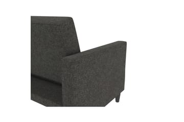 Sovesofa Hartford 203x83x82 cm, Antracit, Linnedstoflook (100% Polyester - 203x83x82 cm, Antracit, Linnedstoflook (100% Polyester - Møbler - Sofaer - Sovesofaer