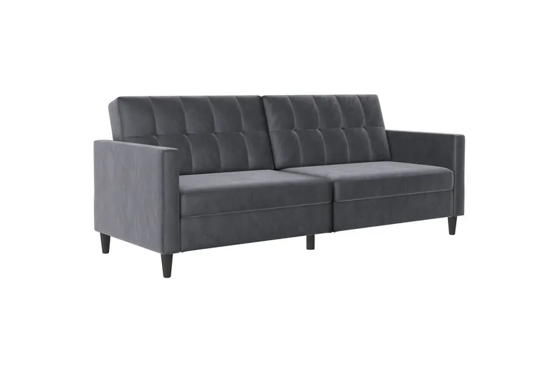 Sovesofa Hartford 203x83x82 cm, Antracit, Velour, 203x83x82 cm, Antracit, Velour