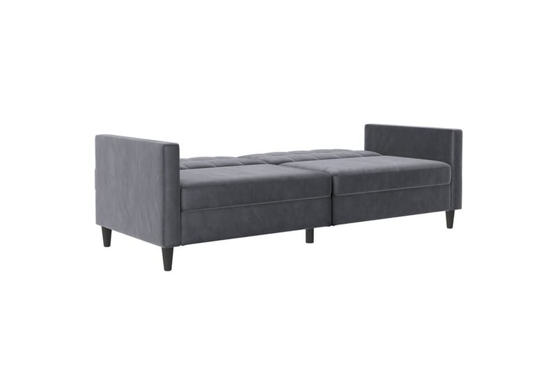 Sovesofa Hartford 203x83x82 cm, Antracit, Velour - 203x83x82 cm, Antracit, Velour - Møbler - Sofaer - Sovesofaer