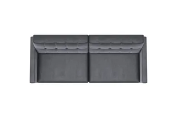 Sovesofa Hartford 203x83x82 cm, Antracit, Velour - 203x83x82 cm, Antracit, Velour - Møbler - Sofaer - Sovesofaer