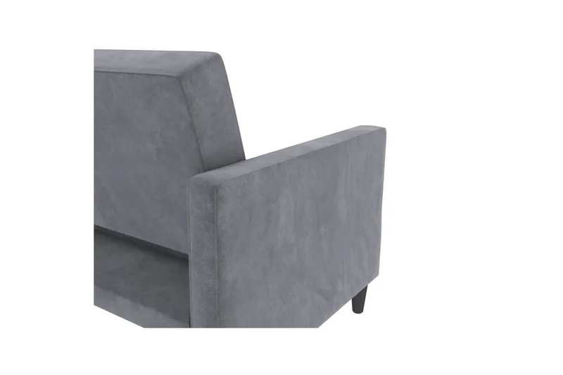Sovesofa Hartford 203x83x82 cm, Antracit, Velour - 203x83x82 cm, Antracit, Velour - Møbler - Sofaer - Sovesofaer
