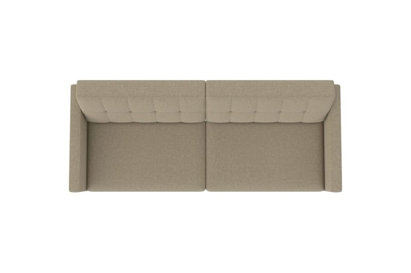 Sovesofa Hartford 203x83x82 cm, Cappuccino, Linnedstoflook (100% Polyester - 203x83x82 cm, Cappuccino, Linnedstoflook (100% Polyester - Møbler - Sofaer - Sovesofaer