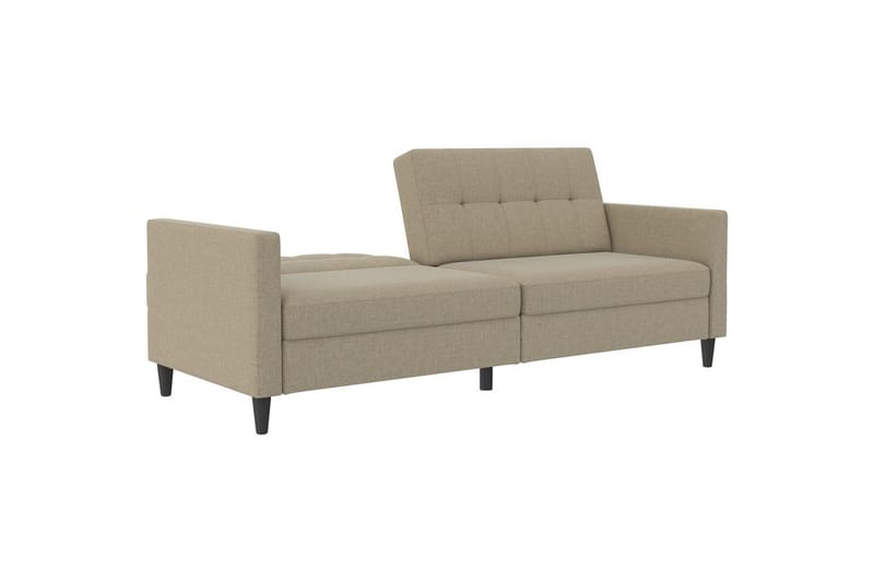 Sovesofa Hartford 203x83x82 cm, Cappuccino, Linnedstoflook (100% Polyester - 203x83x82 cm, Cappuccino, Linnedstoflook (100% Polyester - Møbler - Sofaer - Sovesofaer