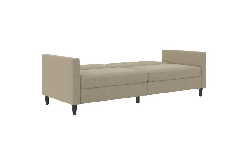 Sovesofa Hartford 203x83x82 cm, Cappuccino, Linnedstoflook (100% Polyester - 203x83x82 cm, Cappuccino, Linnedstoflook (100% Polyester - Møbler - Sofaer - Sovesofaer