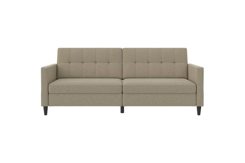 Sovesofa Hartford 203x83x82 cm, Cappuccino, Linnedstoflook (100% Polyester - 203x83x82 cm, Cappuccino, Linnedstoflook (100% Polyester - Møbler - Sofaer - Sovesofaer