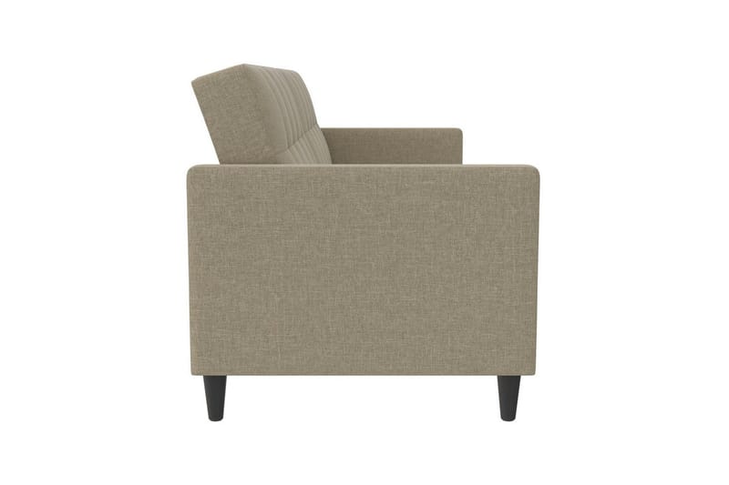 Sovesofa Hartford 203x83x82 cm, Cappuccino, Linnedstoflook (100% Polyester - 203x83x82 cm, Cappuccino, Linnedstoflook (100% Polyester - Møbler - Sofaer - Sovesofaer
