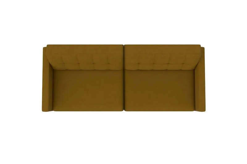 Sovesofa Hartford 203x83x82 cm, Curry, Linnedstoflook (100% Polyester - 203x83x82 cm, Curry, Linnedstoflook (100% Polyester - Møbler - Sofaer - Sovesofaer