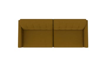 Sovesofa Hartford 203x83x82 cm, Curry, Linnedstoflook (100% Polyester - 203x83x82 cm, Curry, Linnedstoflook (100% Polyester - Møbler - Sofaer - Sovesofaer