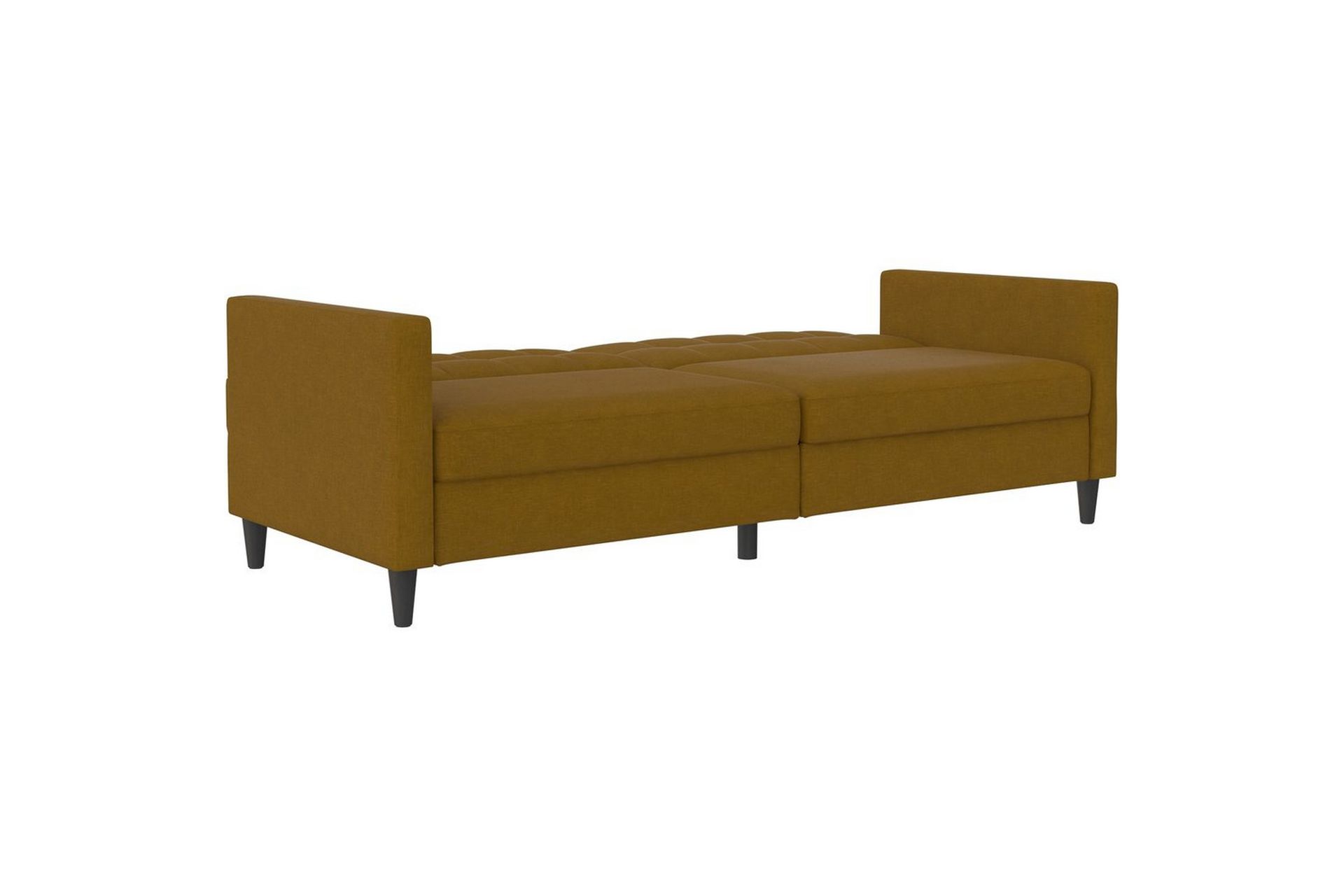 Sovesofa Hartford 203x83x82 cm, Curry, Linnedstoflook (100% Polyester - 203x83x82 cm, Curry, Linnedstoflook (100% Polyester - Møbler - Sofaer - Sovesofaer