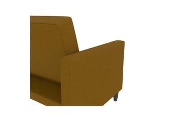 Sovesofa Hartford 203x83x82 cm, Curry, Linnedstoflook (100% Polyester - 203x83x82 cm, Curry, Linnedstoflook (100% Polyester - Møbler - Sofaer - Sovesofaer