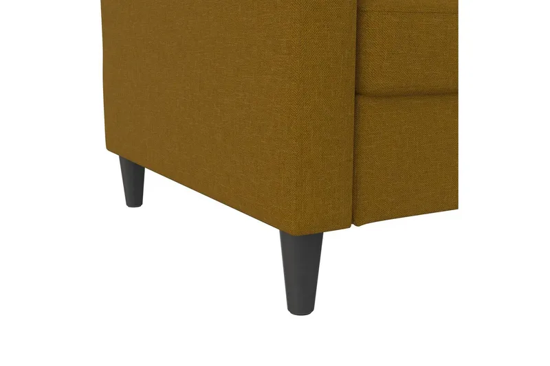 Sovesofa Hartford 203x83x82 cm, Curry, Linnedstoflook (100% Polyester - 203x83x82 cm, Curry, Linnedstoflook (100% Polyester - Møbler - Sofaer - Sovesofaer