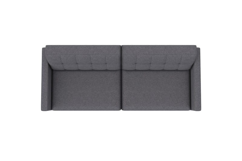 Sovesofa Hartford 203x83x82 cm, Grå, Linnedstoflook (100% Polyester - 203x83x82 cm, Grå, Linnedstoflook (100% Polyester - Møbler - Sofaer - Sovesofaer