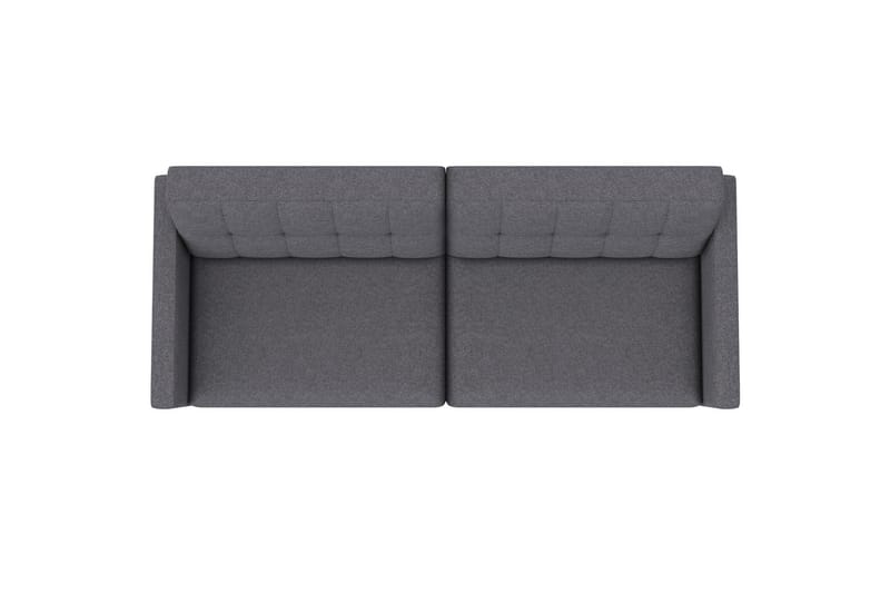 Sovesofa Hartford 203x83x82 cm, Grå, Linnedstoflook (100% Polyester - 203x83x82 cm, Grå, Linnedstoflook (100% Polyester - Møbler - Sofaer - Sovesofaer