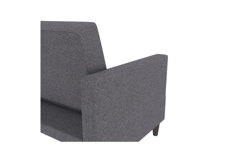 Sovesofa Hartford 203x83x82 cm, Grå, Linnedstoflook (100% Polyester - 203x83x82 cm, Grå, Linnedstoflook (100% Polyester - Møbler - Sofaer - Sovesofaer