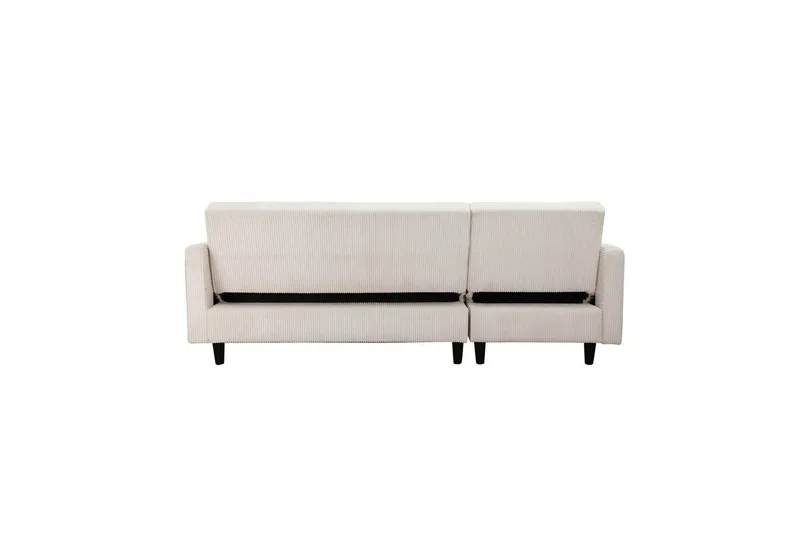 Sovesofa Hartford II 203x83x82 cm, Creme - 203x83x82 cm, Creme - Møbler - Sofaer - Sovesofaer