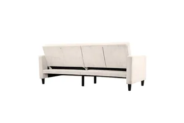 Sovesofa Hartford II 203x83x82 cm, Creme - 203x83x82 cm, Creme - Møbler - Sofaer - Sovesofaer