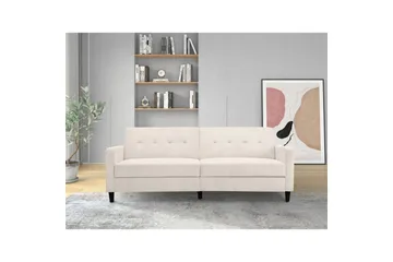 Sovesofa Hartford II 203x83x82 cm, Creme - 203x83x82 cm, Creme - Møbler - Sofaer - Sovesofaer