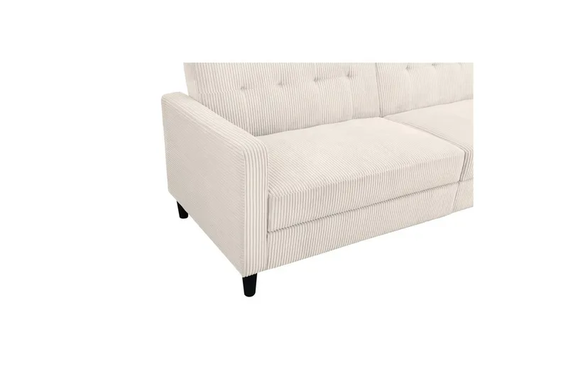 Sovesofa Hartford II 203x83x82 cm, Creme - 203x83x82 cm, Creme - Møbler - Sofaer - Sovesofaer