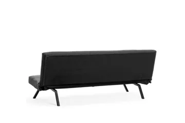 Hetalia 3-sæders Sovesofa med Langsgående Liggeflade 102x180 cm i Stof - Mørkegrå - Møbler - Sofaer - Sovesofaer