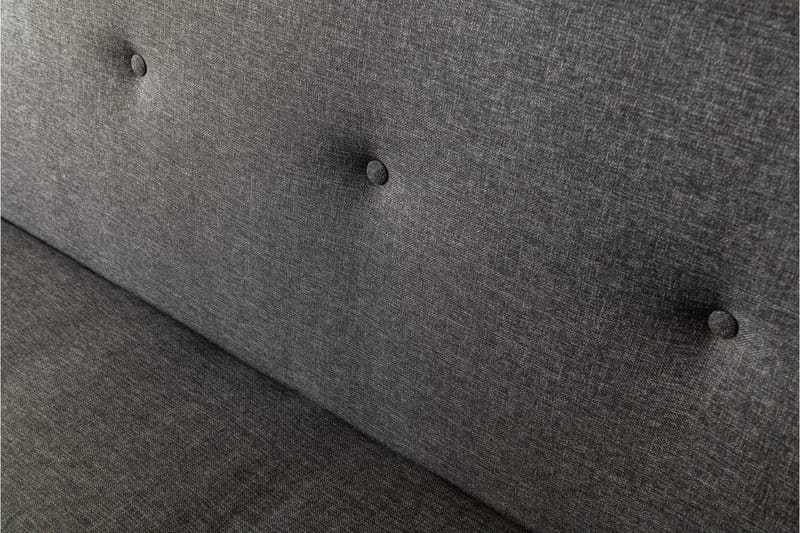 Hetalia 3-sæders Sovesofa med Langsgående Liggeflade 102x180 cm i Stof - Mørkegrå - Møbler - Sofaer - Sovesofaer