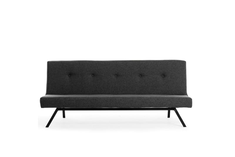 Hetalia 3-sæders Sovesofa med Langsgående Liggeflade 102x180 cm i Stof - Mørkegrå - Møbler - Sofaer - Sovesofaer