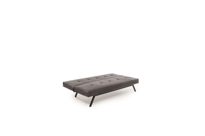 Hetalia 3-personers Rektangulær Sovesofa 100x180 cm i Stof - Grå - Møbler - Sofaer - Sovesofaer