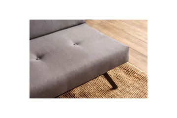 Hetalia 3-personers Rektangulær Sovesofa 100x180 cm i Stof - Grå - Møbler - Sofaer - Sovesofaer
