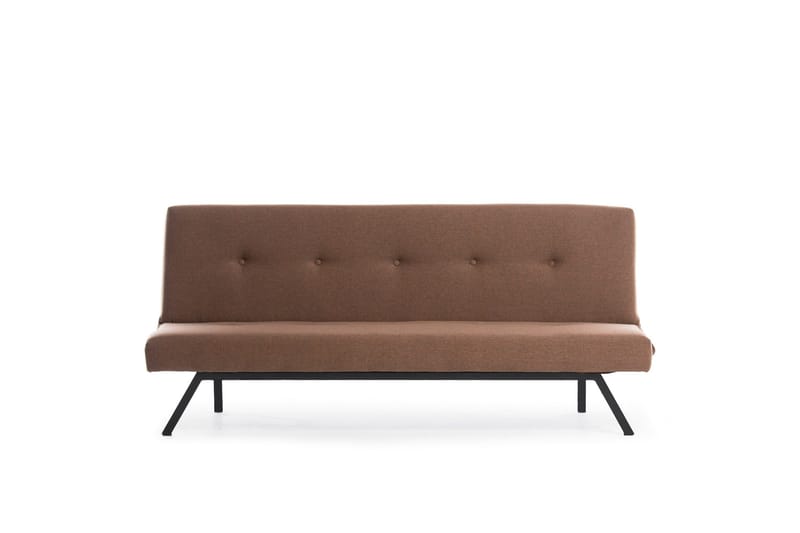 Hetalia 3-personers Rektangulær Sovesofa 102x180 cm i Stof - Brun - Møbler - Sofaer - Sovesofaer