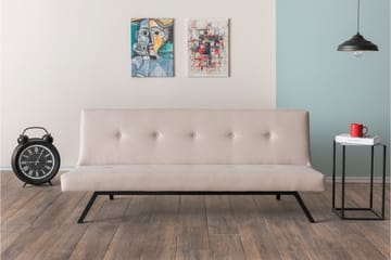 Hetalia 3-personers Sovesofa 102x180 cm i Stof - Beige - Møbler - Sofaer - Sovesofaer