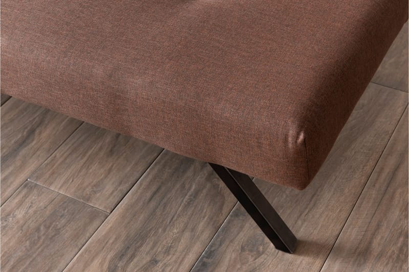 Hetalia 3-personers Rektangulær Sovesofa 102x180 cm i Stof - Brun - Møbler - Sofaer - Sovesofaer