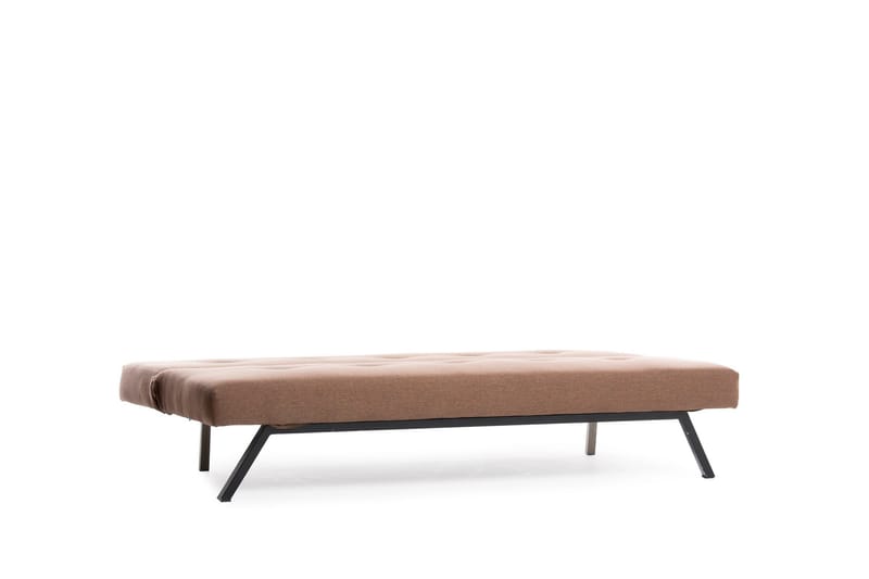 Hetalia 3-personers Rektangulær Sovesofa 102x180 cm i Stof - Brun - Møbler - Sofaer - Sovesofaer