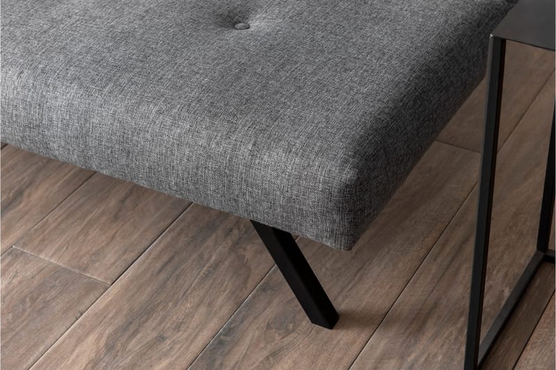 Hetalia 3-personers Sovesofa 102x180 cm i Stof - Grå - Møbler - Sofaer - Sovesofaer