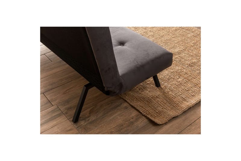 Hetalia 3-personers Rektangulær Sovesofa 100x180 cm i Stof - Grå - Møbler - Sofaer - Sovesofaer