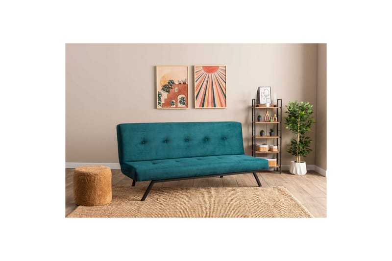 Hetalia Sovesofa 3-sits - Blå - Møbler - Sofaer - Sovesofaer