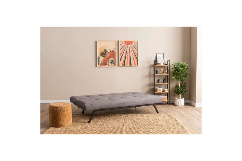 Hetalia Sovesofa 3-sits - Grå - Møbler - Sofaer - Sovesofaer