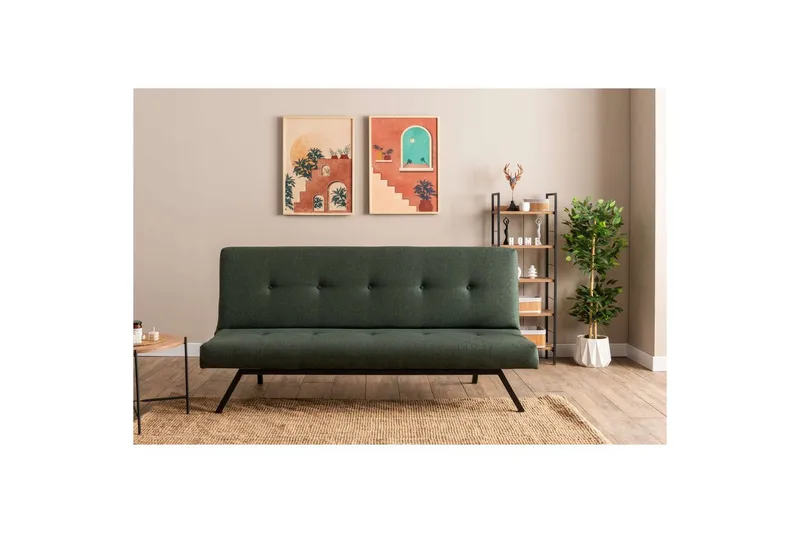 Hetalia Sovesofa 3-sits - Grøn - Møbler - Sofaer - Sovesofaer