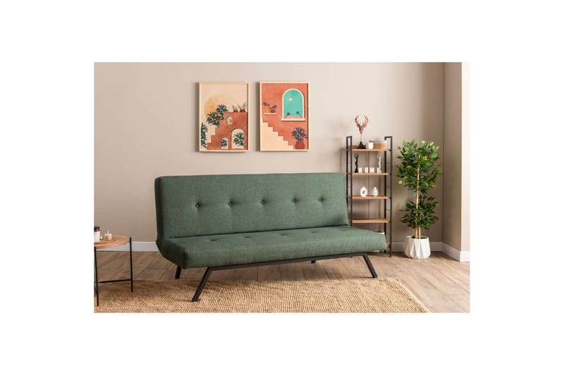 Hetalia Sovesofa 3-sits - Grøn - Møbler - Sofaer - Sovesofaer