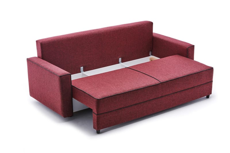 Highbank Sovesofa 3-Pers. 185x150 - Rød - Møbler - Sofaer - Sovesofaer