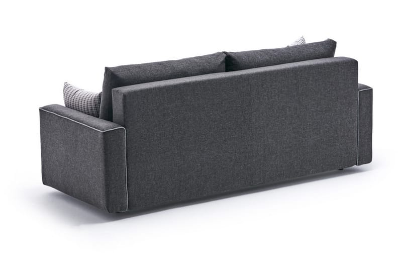 Highbank Sovesofa 3-Pers. 185x150 - Antracit - Møbler - Sofaer - Sovesofaer
