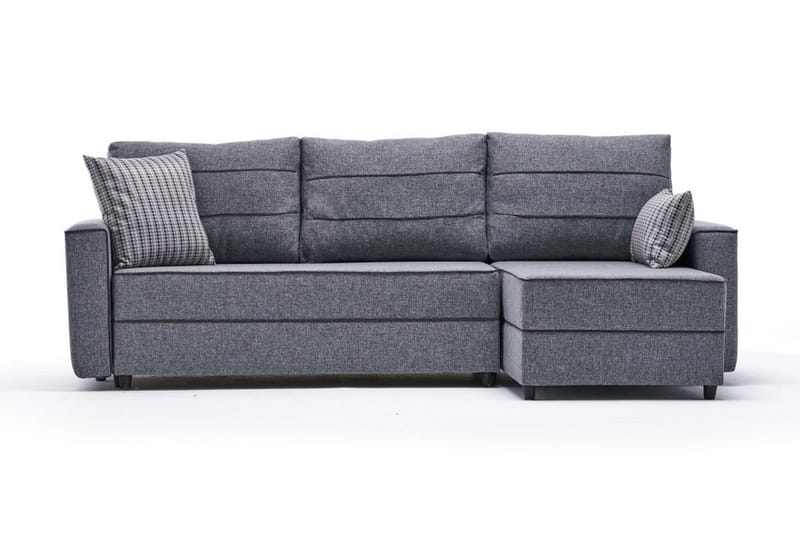 Highbank Sovesofa m. Chaiselong 4-Pers. 200x150 - Grå - Sovesofaer - Sovesofa chaiselong