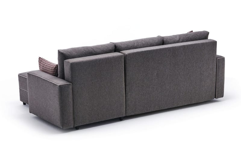 Highbank Sovesofa m. Chaiselong 4-Pers. 200x150 - Brun - Møbler - Sofaer - Sovesofaer