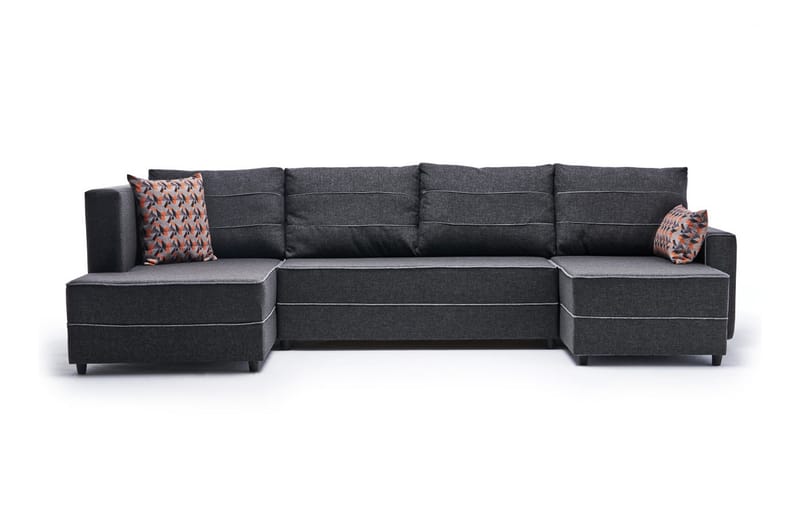 Highbank Sovesofa m. Chaiselong 4-Pers. 200x150 - Antracit - Sovesofaer - Sovesofa chaiselong