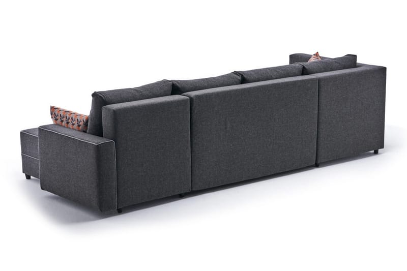 Highbank Sovesofa m. Chaiselong 4-Pers. 200x150 - Antracit - Sovesofaer - Sovesofa chaiselong