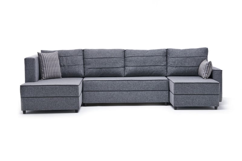 Highbank Sovesofa m. Chaiselong 4-Pers. 200x150 - Grå - Sovesofaer - Sovesofa chaiselong